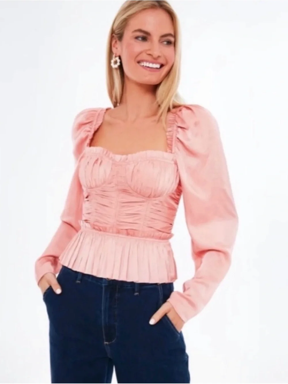 Ulla Johnson Mia Corset Blouse, Size 2